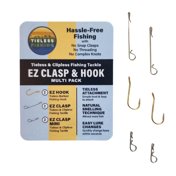 Valley Tieless EZ Clasp and Hook Multi Pack  Tieless Fishing
