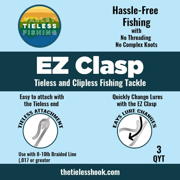The EZ Fishing Clasp (Pack of 5) — The Valley Tieless Fishing System