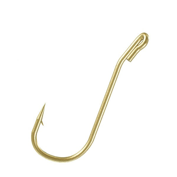 Valley Tieless Fishing, EZ Fishing Hook, Freshwater Barbed Hook Set, 5 Pack #6 Gold Hooks